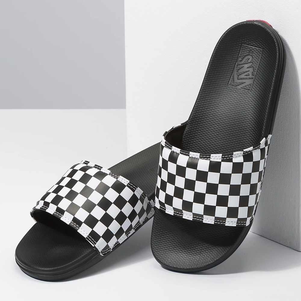 Vans Checkerboard La Costa Chanclas-On Negras | VN067L4HI62