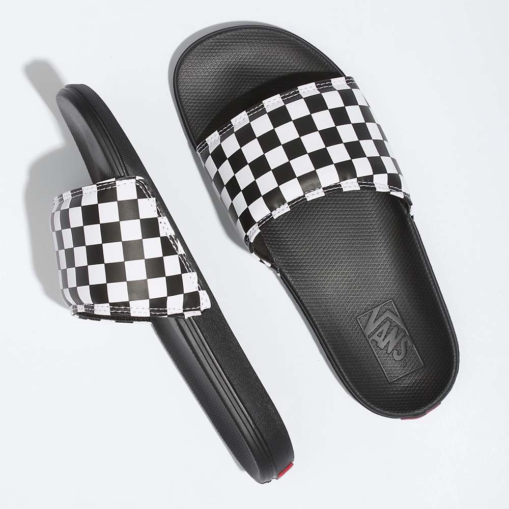 Vans Checkerboard La Costa Chanclas-On Negras | VN596N1TR26