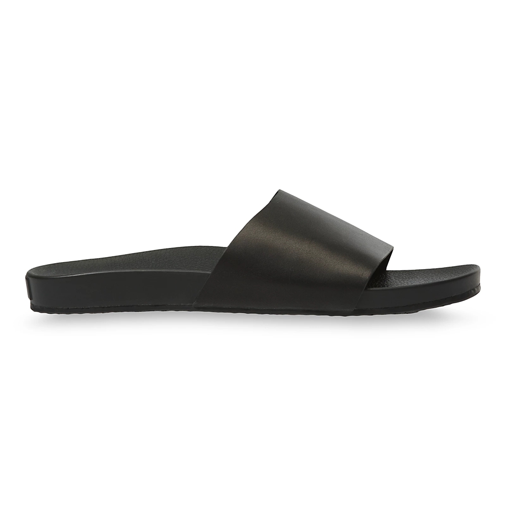 Vans Cuero Decon Chanclas Negras | VN913I4UU42