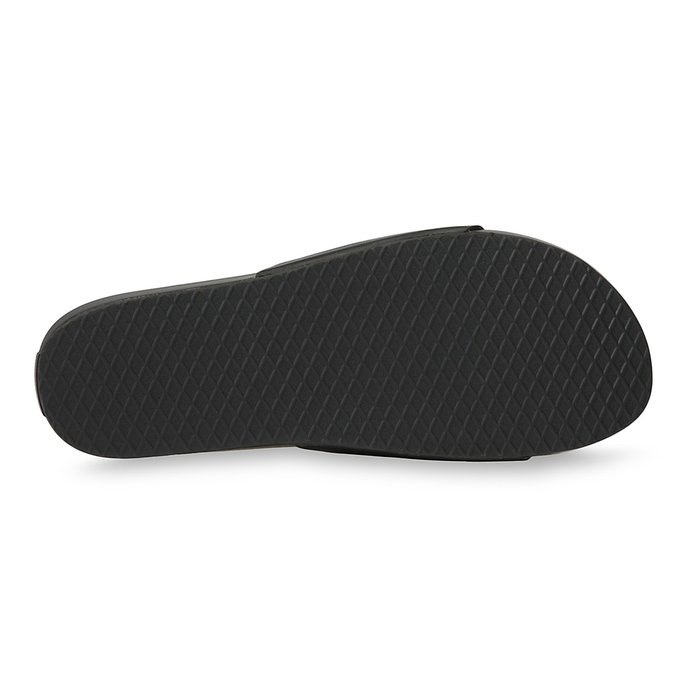 Vans Cuero Decon Chanclas Negras | VN913I4UU42