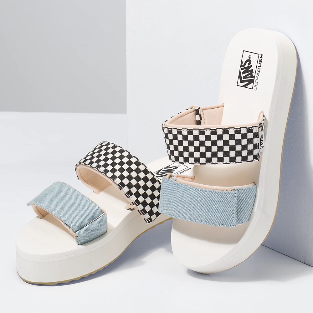Vans Mix Match Cayucas Chanclas Mega Plataforma Blancas | VN584E0NB11