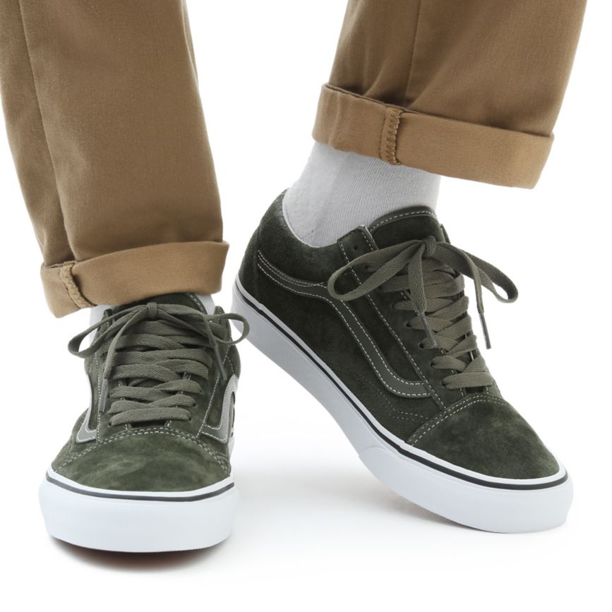 Vans Pig Gamuza Old Skool Verde Oliva | VN572Q8CY71
